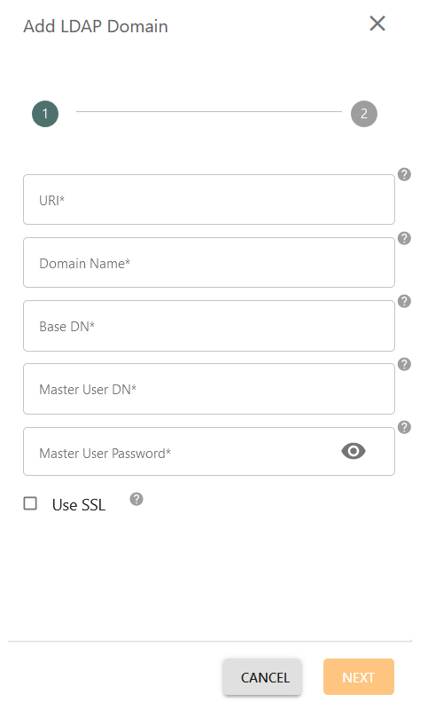 Add LDAP Domain drawer| Zmanda