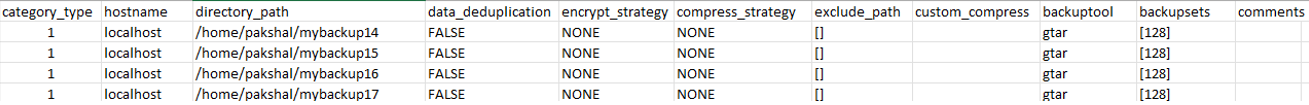 Screenshot of sources_create.csv | Zmanda
